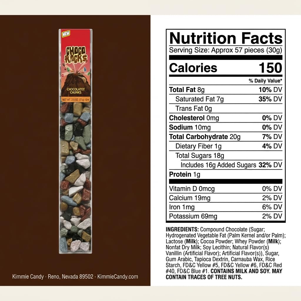 Kimmie Candy ChocoRocks, Rock-Shaped Chocolate Candy for Snacking & Cake Decorating, Pebbles & Stones | 2.5 oz (Pack of 3) | Non-GMO, Peanut-Free, Gluten-Free