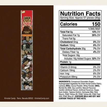 Kimmie Candy ChocoRocks, Rock-Shaped Chocolate Candy for Snacking & Cake Decorating, Pebbles & Stones | 2.5 oz (Pack of 3) | Non-GMO, Peanut-Free, Gluten-Free