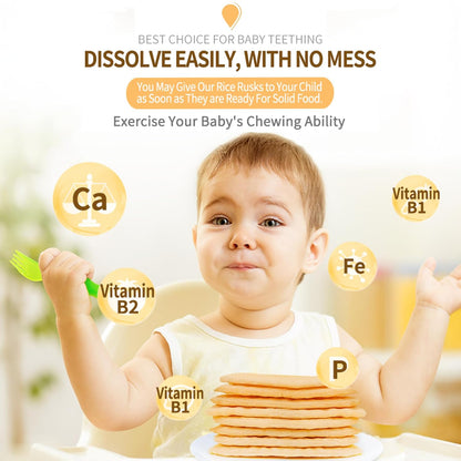 Baby Mum-Mum Gentle Banana Teething Crackers | 24 Count (Pack of 6) | Gluten Free, Allergen Free, Non-GMO