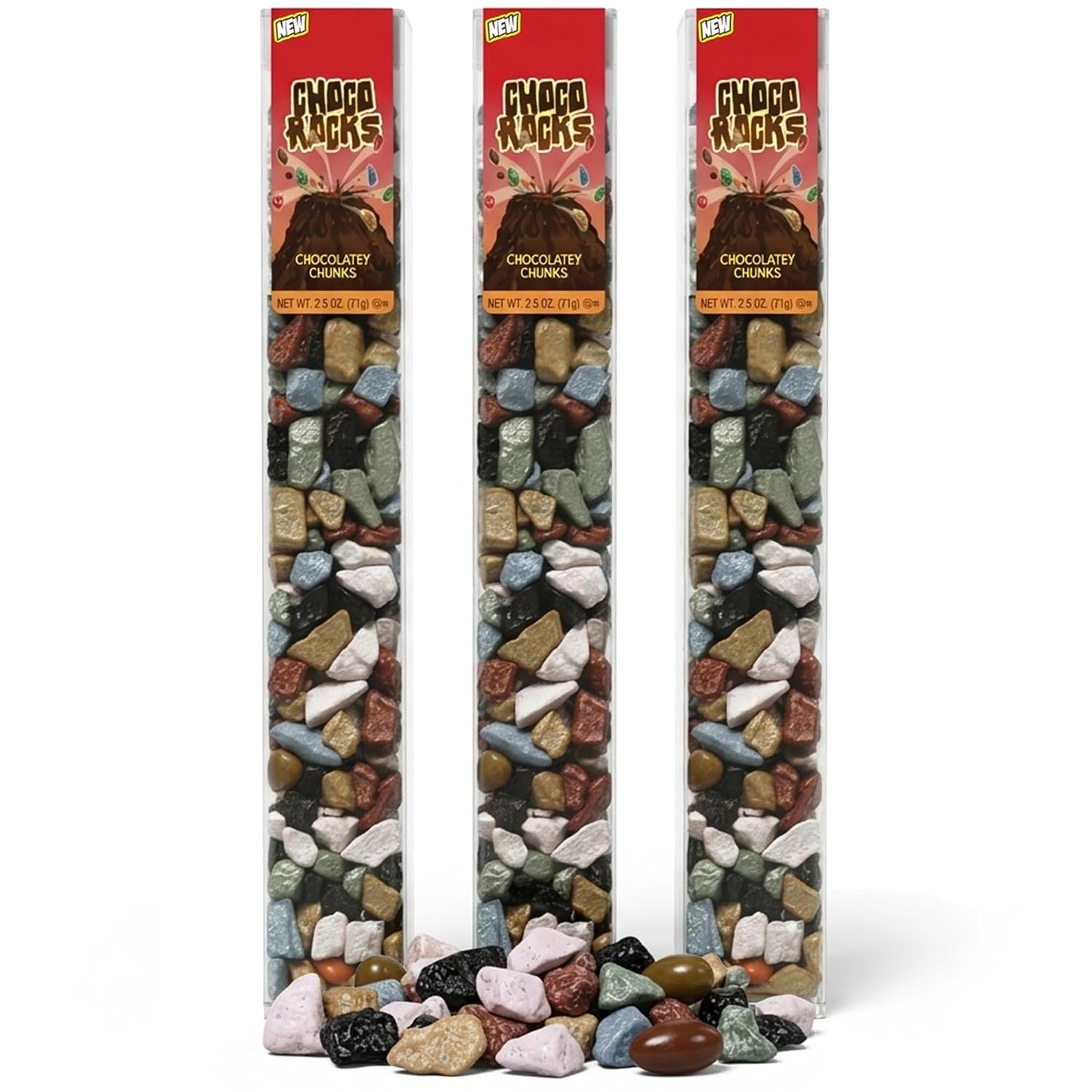 Kimmie Candy ChocoRocks, Rock-Shaped Chocolate Candy for Snacking & Cake Decorating, Pebbles & Stones | 2.5 oz (Pack of 3) | Non-GMO, Peanut-Free, Gluten-Free