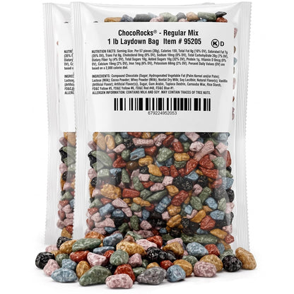 Kimmie Candy ChocoRocks, Rock-Shaped Chocolate Candy for Snacking & Cake Decorating, Pebbles & Stones, Bulk Bag | 2 lb | Non-GMO, Peanut-Free, Gluten-Free