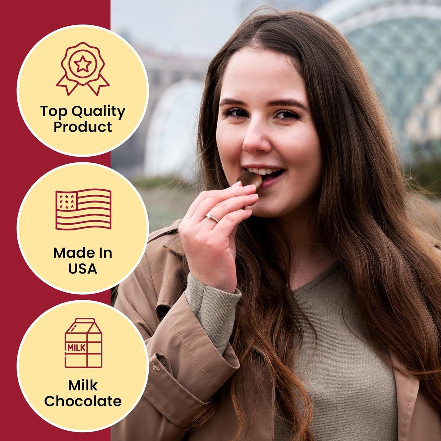 Queen Anne Milk Chocolate Covered Cordial Cherries | 6.6 oz | 10 Piece Gift Box