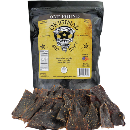 Lone Star Original Beef Jerky - 1 Pound Resealable Bag - Classic Handcrafted Flavor - Made in the USA