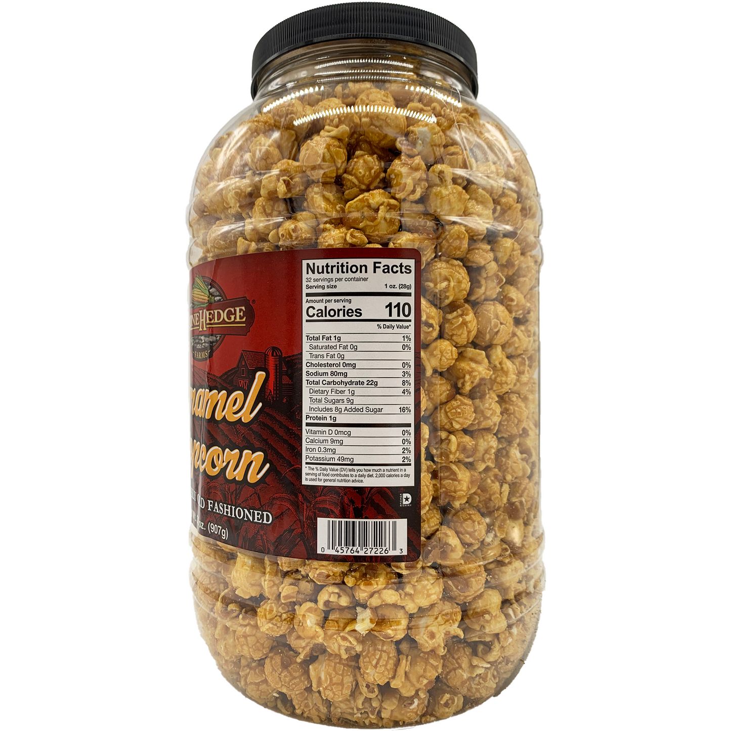 Stonehedge Farms Gourmet Popcorn Barrel Variety Packs - 32 Ounces Each - Two Pack (Caramel + Butter Toffee)